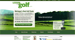 Desktop Screenshot of lessonongolf.com
